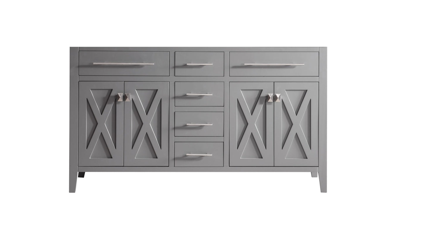 Laviva 313YG319-60 Wimbledon 60" Double Sink Bathroom Vanity Cabinet