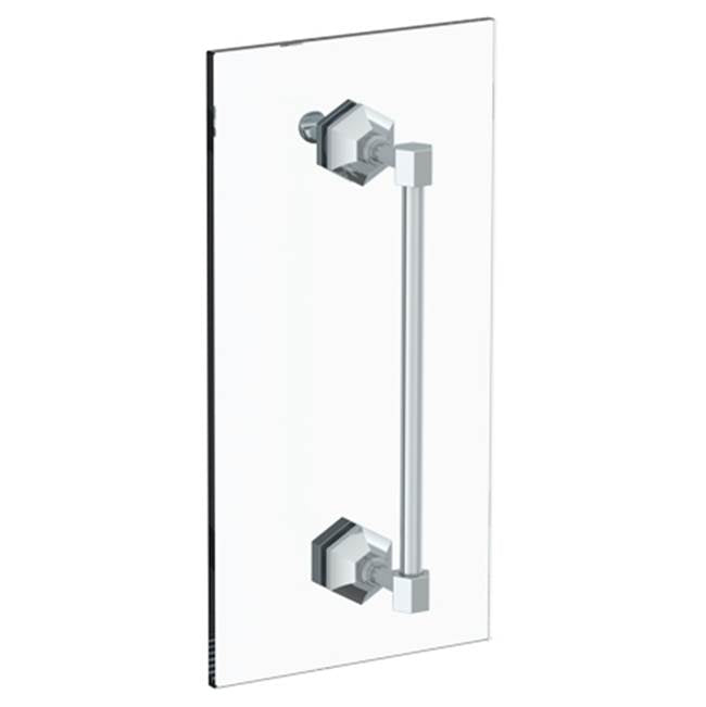 Watermark 314-0.1A-SDP Beverly 24” Shower Door Pull With Knob/ Glass Mount Towel Bar With Hook - Parent