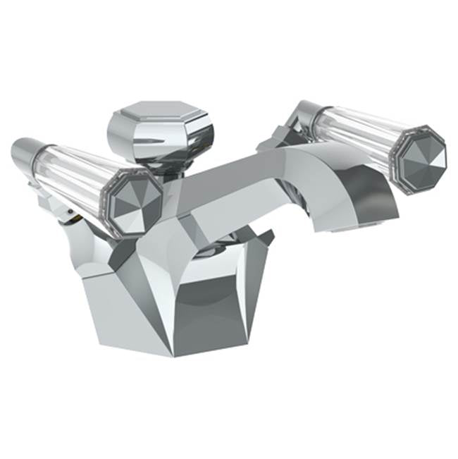 Watermark 314-1-CRY4 Beverly Deck Mounted 2 Handle Monoblock Lavatory Mixer - Parent
