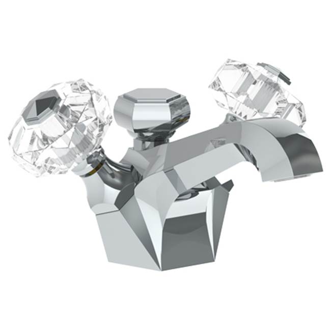 Watermark 314-1-CRY5 Beverly Deck Mounted 2 Handle Monoblock Lavatory Mixer