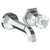 Watermark 314-1.2-CRY5 Beverly Wall Mounted 2 Hole Lavatory Set With 6 3/4" CTC  Spout