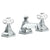Watermark 314-2-CRY5 Beverly Deck Mounted 3 Hole Lavatory Set