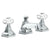 Watermark 314-2-CRY5 Beverly Deck Mounted 3 Hole Lavatory Set