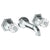 Watermark 314-2.2-CRY5 Beverly Wall Mounted 3 Hole Lavatory Set With 6 3/4" CTC  Spout