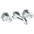 Watermark 314-2.2-CRY5 Beverly Wall Mounted 3 Hole Lavatory Set With 6 3/4" CTC  Spout