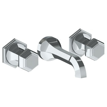 Watermark 314-2.2-T6 Beverly Wall Mounted 3 Hole Lavatory Set With 6 3/4" CTC  Spout - Parent