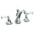 Watermark 314-2.205-CRY4 Beverly Deck Mounted 3 Hole Extended Lavatory Set