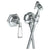 Watermark 314-4.4-CRY4 Beverly Wall Mounted Bidet Spray Set & Progressive Mixer With 49" Hose