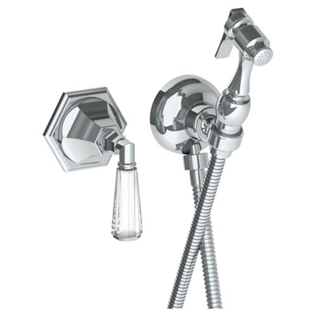 Watermark 314-4.4-CRY4 Beverly Wall Mounted Bidet Spray Set & Progressive Mixer With 49" Hose