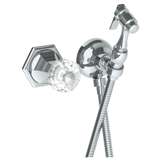Watermark 314-4.4-CRY5 Beverly Wall Mounted Bidet Spray Set & Progressive Mixer With 49" Hose