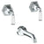 Watermark 314-5-CRY4 Beverly Wall Mounted 3 Hole Bath Set