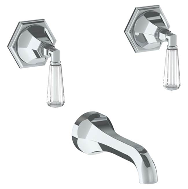 Watermark 314-5-CRY4 Beverly Wall Mounted 3 Hole Bath Set