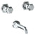 Watermark 314-5-T6 Beverly Wall Mounted 3 Hole Bath Set - Parent