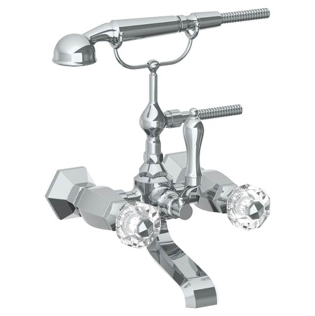 Watermark 314-5.2-CRY5 Beverly Wall Mounted Exposed Bath Set With Hand Shower