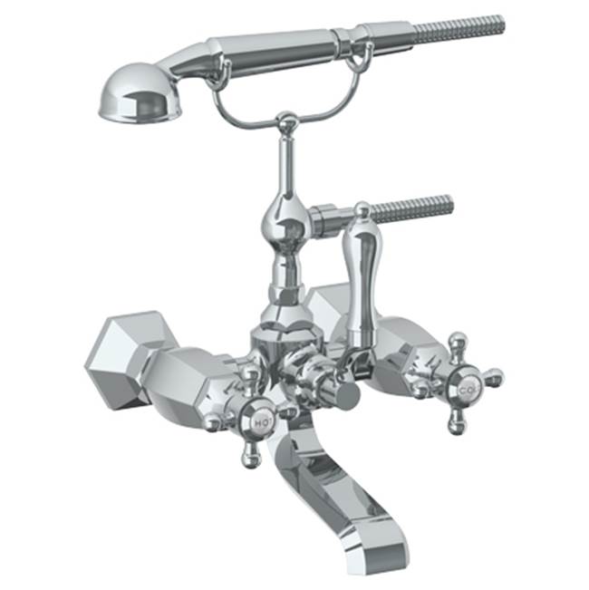 Watermark 314-5.2-XX Beverly Wall Mounted Exposed Bath Set With Hand Shower