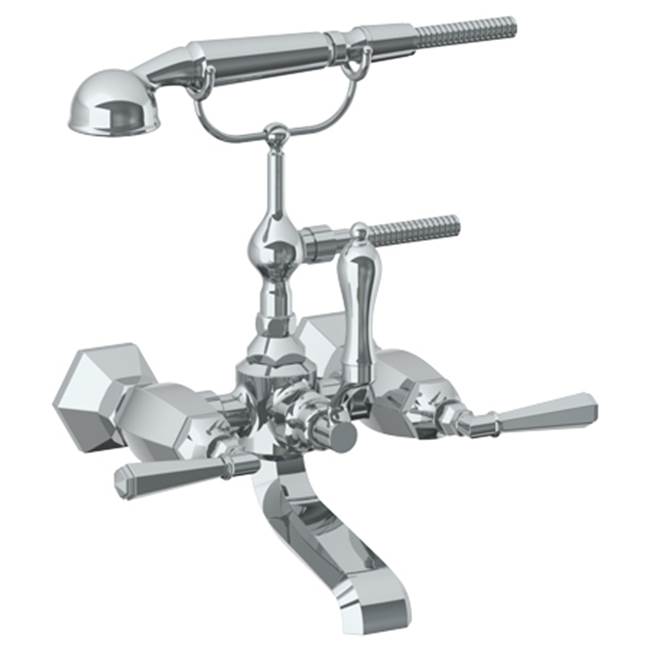 Watermark 314-5.2-YY Beverly Wall Mounted Exposed Bath Set With Hand Shower