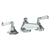 Watermark 314-8-CRY4 Beverly Deck Mounted 3 Hole Bath Set