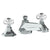 Watermark 314-8-CRY5 Beverly Deck Mounted 3 Hole Bath Set