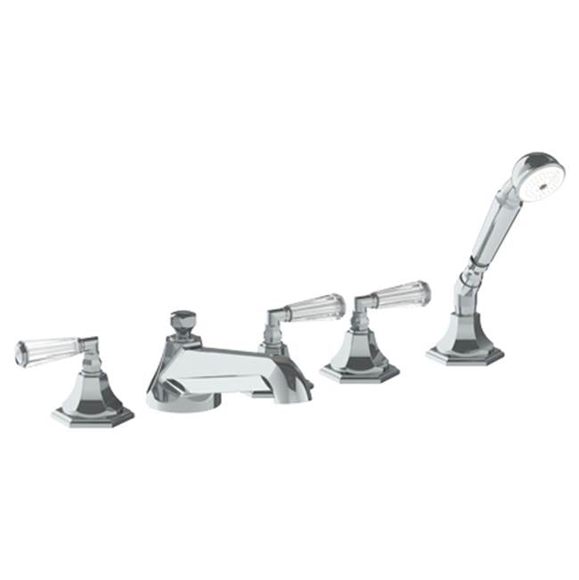 Watermark 314-8.1-CRY4 Beverly Deck Mounted 5 Hole Bath Set