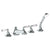 Watermark 314-8.1-CRY4 Beverly Deck Mounted 5 Hole Bath Set