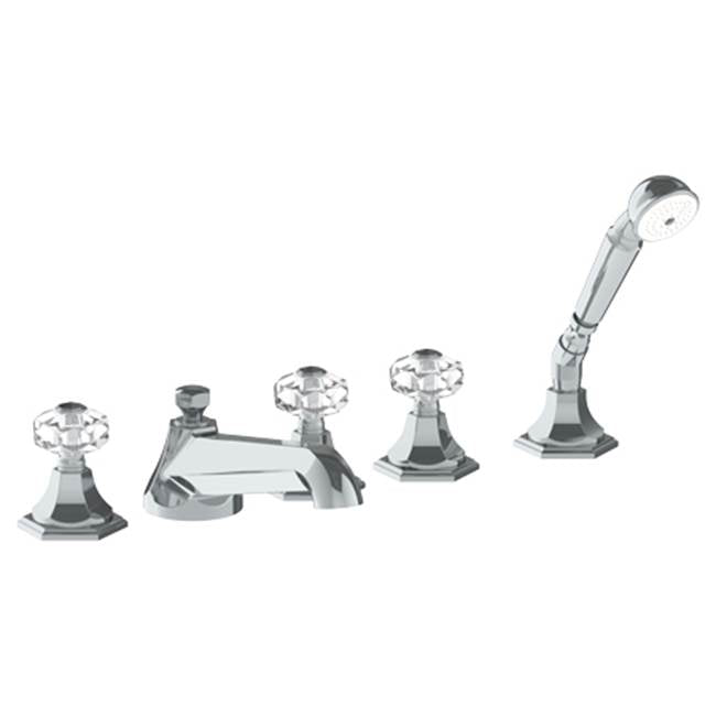 Watermark 314-8.1-CRY5 Beverly Deck Mounted 5 Hole Bath Set