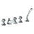 Watermark 314-8.1-T6 Beverly Deck Mounted 5 Hole Bath Set
