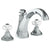 Watermark 314-8.205-CRY5 Beverly Deck Mounted 3 Hole Extended Bath Set