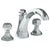 Watermark 314-8.205-T6 Beverly Deck Mounted 3 Hole Extended Bath Set