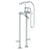 Watermark 314-8.3STP-CRY5 Beverly Floor Standing Bath Set With Hand Shower & Shut-Off Valves