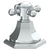 Watermark 314-DTC-XX Beverly Trim For Deck Mounted Valve. Porcelain Cross Button On Xx Trim Engraved "Cold"