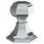Watermark 314-DTD-T6 Beverly Trim For Deck Mounted Valve. Porcelain Cross Button On Xx Trim Not Engraved
