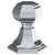 Watermark 314-DTD-T6 Beverly Trim For Deck Mounted Valve. Porcelain Cross Button On Xx Trim Not Engraved