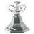 Watermark 314-DTH-CRY5 Beverly Trim For Deck Mounted Valve. Porcelain Cross Button On Xx Trim Engraved "Hot"