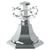 Watermark 314-DTH-CRY5 Beverly Trim For Deck Mounted Valve. Porcelain Cross Button On Xx Trim Engraved "Hot"