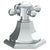 Watermark 314-DTH-XX Beverly Trim For Deck Mounted Valve. Porcelain Cross Button On Xx Trim Engraved "Hot"