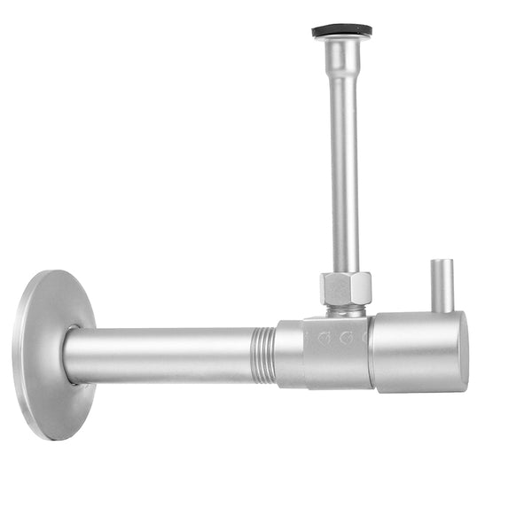 Jaclo 314-L-72 Quarter Turn Ceramic Disc Angle Pattern 1/2" Ips X 3/8" O.D. Toilet Supply Kit With Contempo Lever Handle And 20" Supply Tube