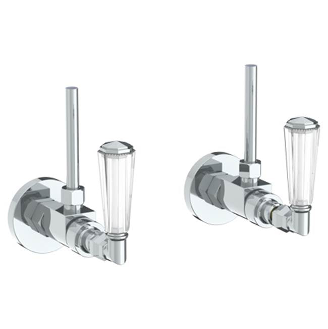 Watermark 314-MAS1-CRY4 Beverly Lavatory Angle Stop Kit -1/2" Compression X 3/8" Od Compression - Parent