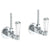 Watermark 314-MAS1-CRY4 Beverly Lavatory Angle Stop Kit -1/2" Compression X 3/8" Od Compression
