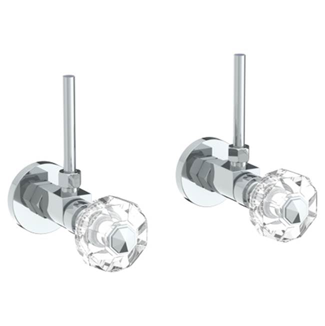 Watermark 314-MAS1-CRY5 Beverly Lavatory Angle Stop Kit -1/2" Compression X 3/8" Od Compression