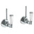 Watermark 314-MAS2-CRY4 Beverly Lavatory Angle Stop Kit -1/2" IPS X 3/8" Od Compression