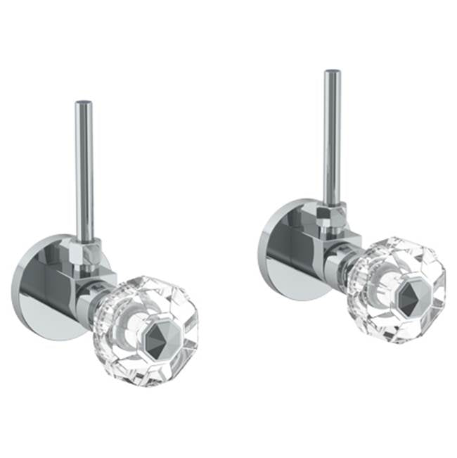 Watermark 314-MAS2-CRY5 Beverly Lavatory Angle Stop Kit -1/2" IPS X 3/8" Od Compression - Parent