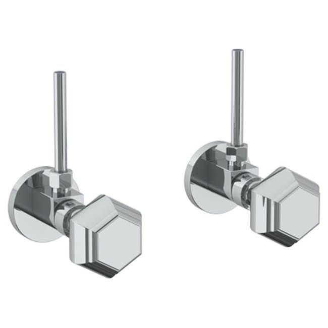 Watermark 314-MAS2-T6 Beverly Lavatory Angle Stop Kit -1/2" IPS X 3/8" Od Compression
