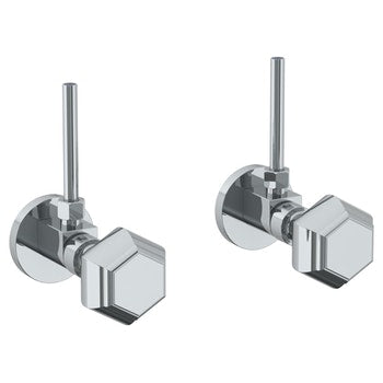 Watermark 314-MAS2-T6 Beverly Lavatory Angle Stop Kit -1/2" IPS X 3/8" Od Compression