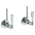 Watermark 314-MAS2-YY Beverly Lavatory Angle Stop Kit -1/2" IPS X 3/8" Od Compression