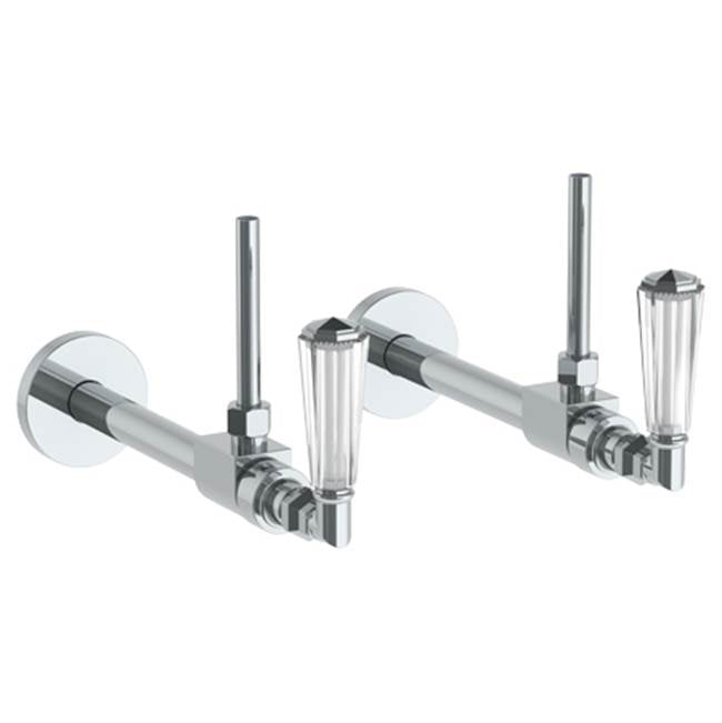 Watermark 314-MAS3-CRY4 Beverly Lavatory Angle Stop Kit -1/2" Sweat X 3/8" Od Compression