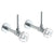 Watermark 314-MAS3-CRY5 Beverly Lavatory Angle Stop Kit -1/2" Sweat X 3/8" Od Compression