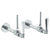 Watermark 314-MAS3-YY Beverly Lavatory Angle Stop Kit -1/2" Sweat X 3/8" Od Compression