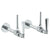 Watermark 314-MAS3-YY Beverly Lavatory Angle Stop Kit -1/2" Sweat X 3/8" Od Compression