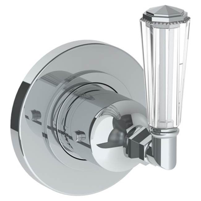 Watermark 314-T15-CRY4 Beverly Wall Mounted Mini Thermostatic Shower Trim 3-1/2" Diameter