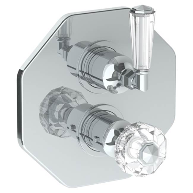 Watermark 314-T20-CRY4 Beverly Wall Mounted Thermostatic Shower Trim With Built-In Control 7-1/2"